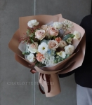 復古奶茶色花束